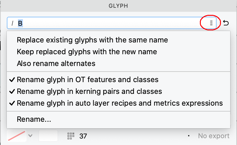 Use the Glyphs panel to insert glyphs and special characters in