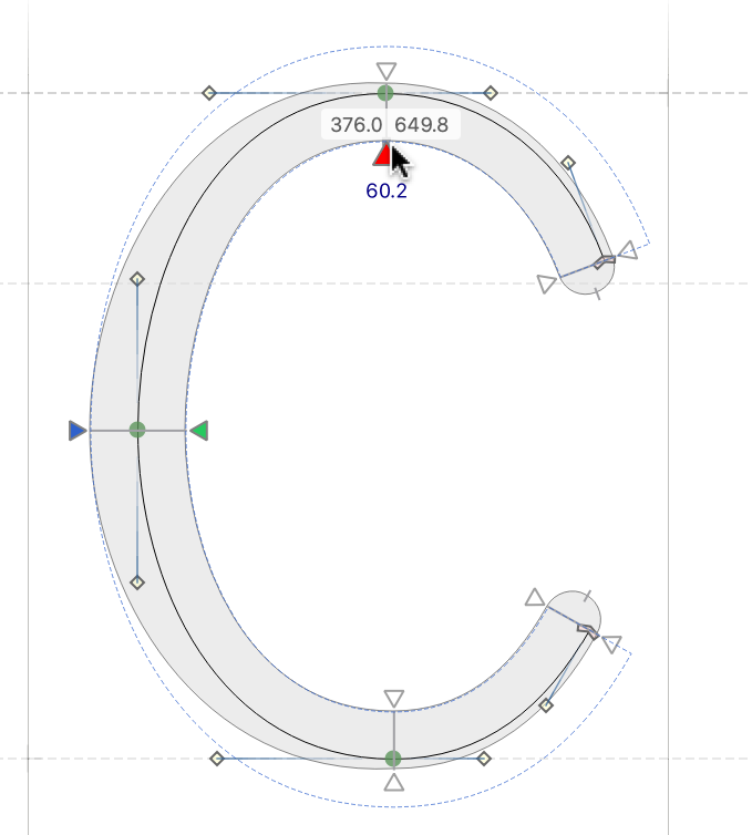 Dotted lines are existing contour lines, darker lines are proposed.