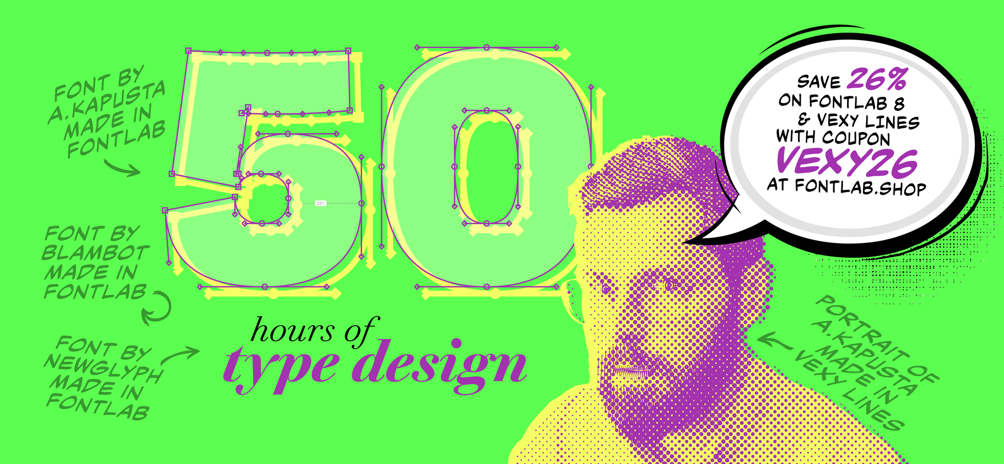 50 Hours of Type Design — FontLab Video Course