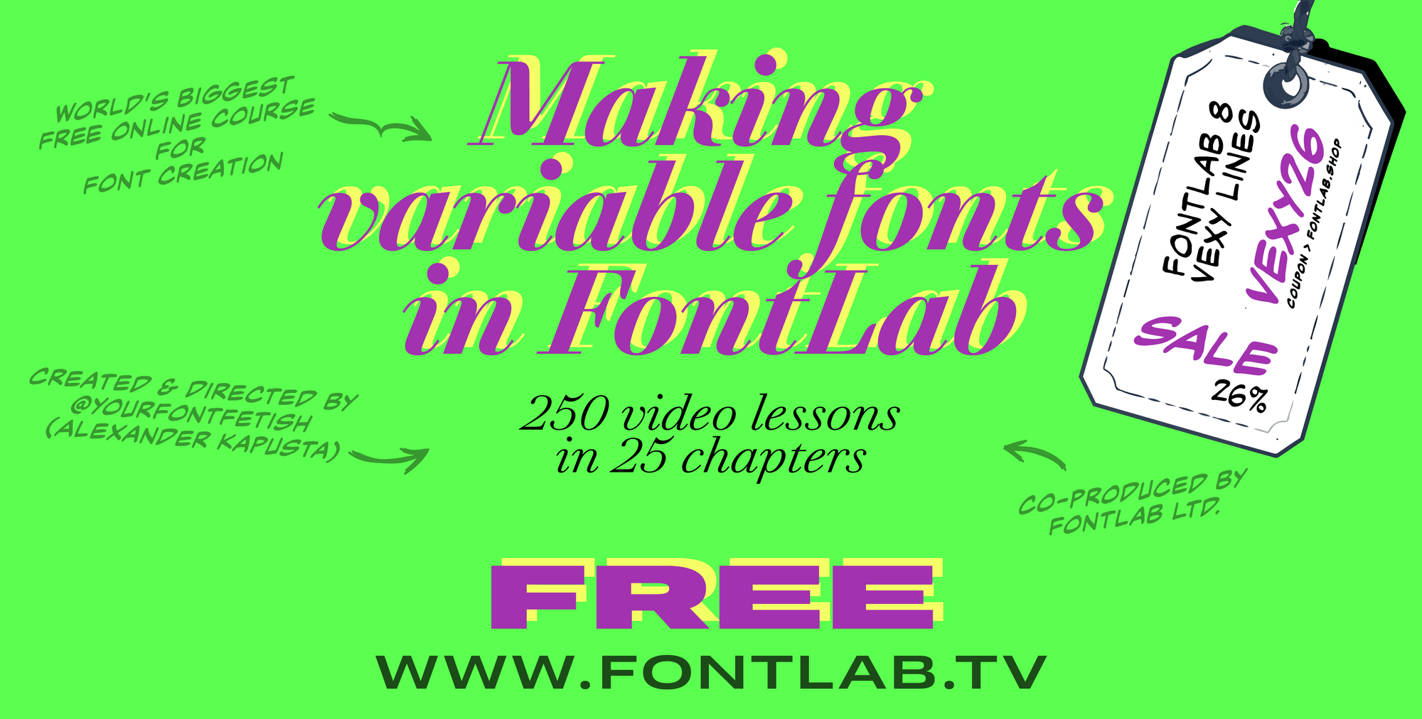 Making Variable Fonts in FontLab — Free Course